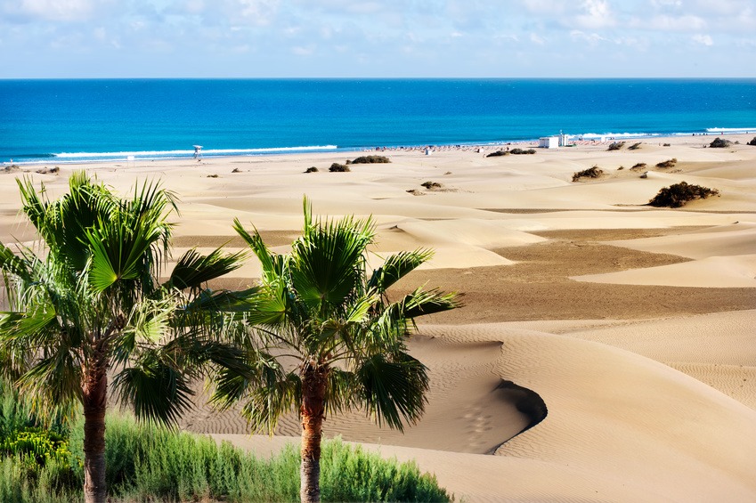 Gran-Canaria-Maspalomas-beach-dyynit-hiekkarantaa