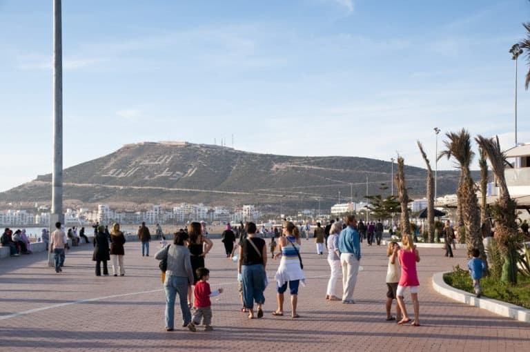 Agadir ranta promenadi
